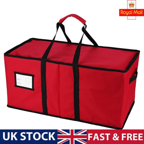 Red oxford xmas decorations - red,