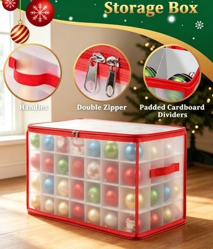 Christmas ornament storage - christmas, box