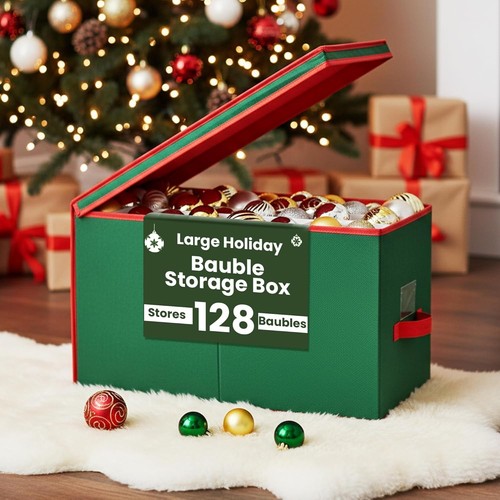 Christmas tree bauble storage - christmas,