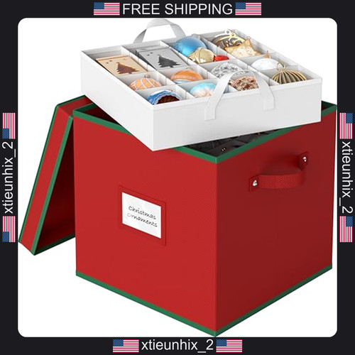 Christmas ornament storage - christmas, box