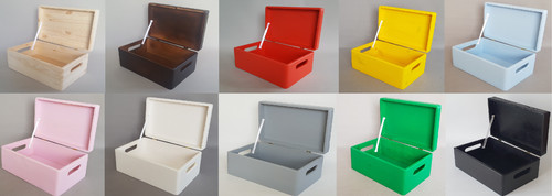 Wooden box storage chest tools - chest,