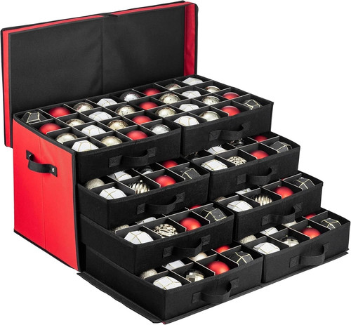 Christmas ornament storage box - christmas,